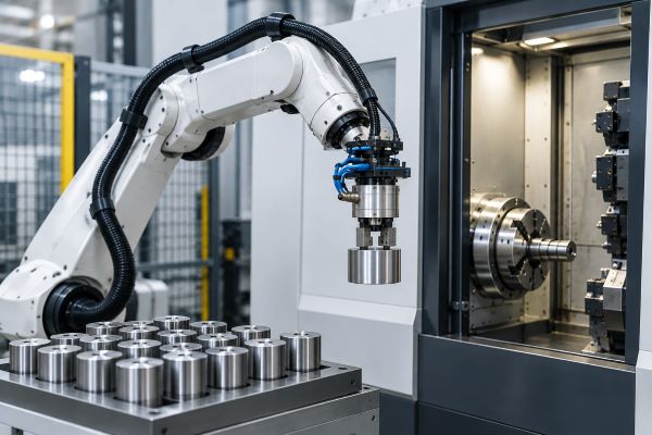 mâm kẹp khí nén cho robot gắp phôi CN