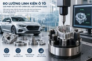 Mâm kẹp khí nén đo lường linh kiện ô tô